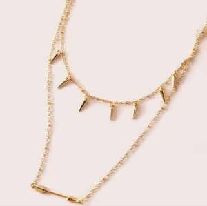 3 Pack Layered Arrow Necklace
